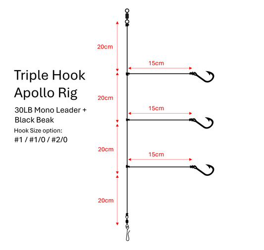 Superse Triple Hook Apollo Rig