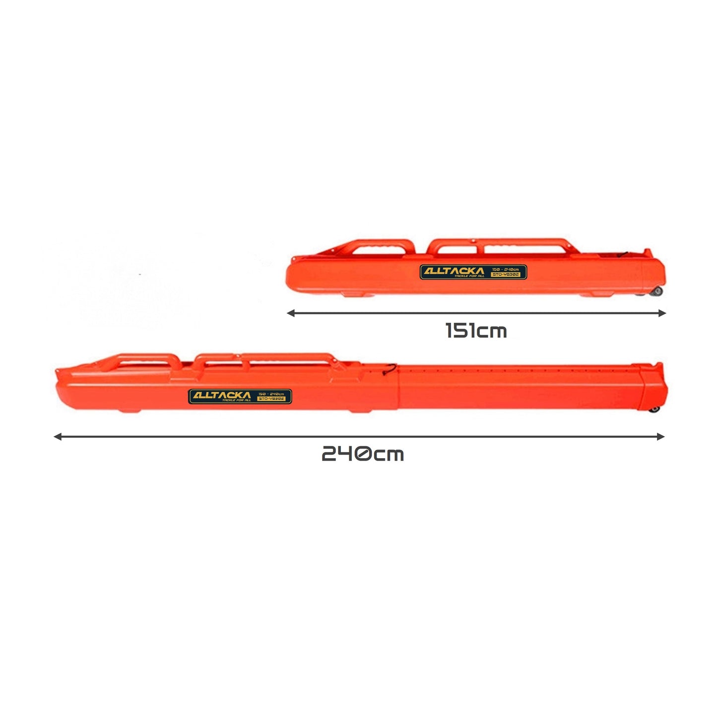 ALLTACKA Fishing Rod Tube with wheels YB-302