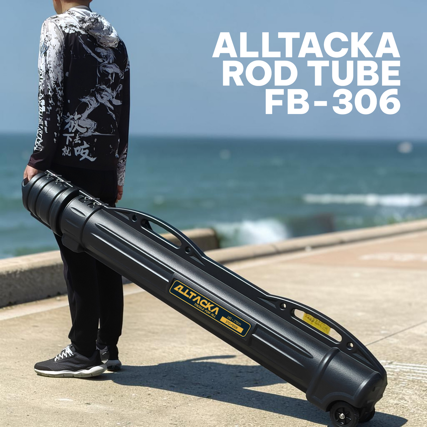 ALLTACKA Fishing Rod Tube with wheels FB-306