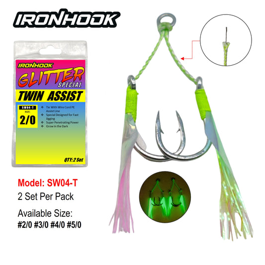 Ironhook Glitter Special Twin Assist SW04-T