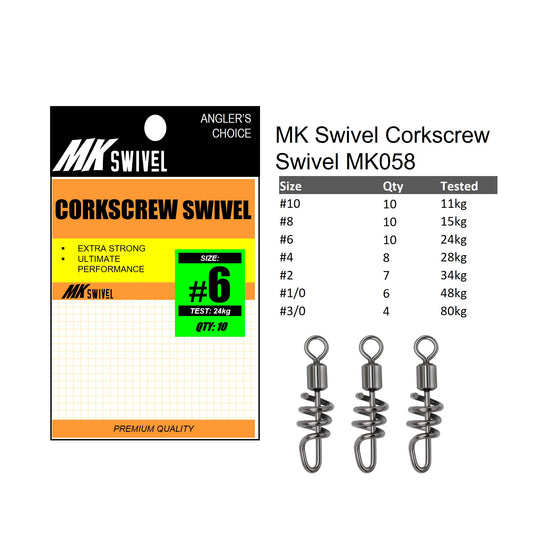MK Swivel Corkscrew swivel MK058