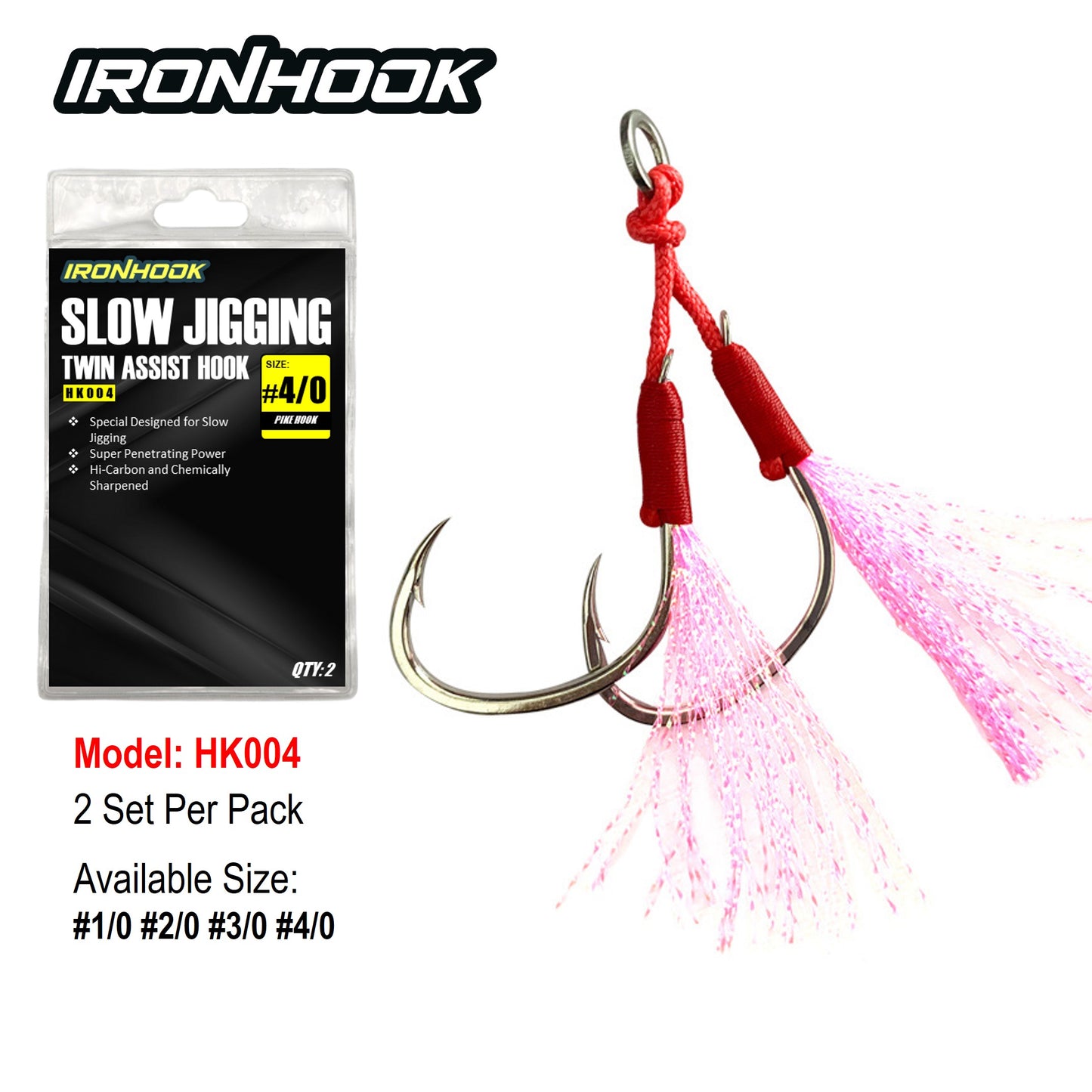 Ironhook Slow Jigging Twin Assist HK004