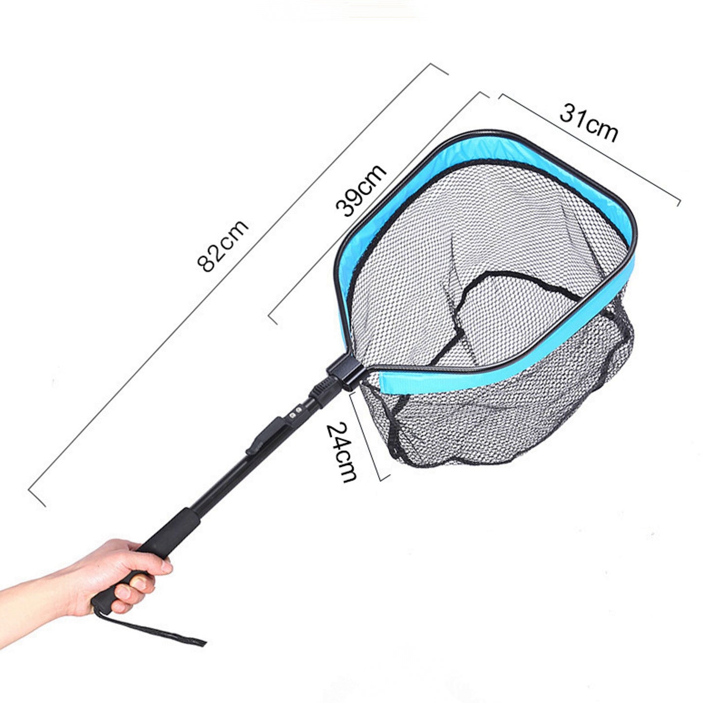 Aluminium Folding landing net LD102