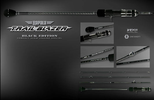 Rapala TrailBlazer Black Kaiten Jigging Travel Rod
