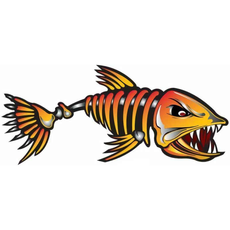 Bone Series Fishing Theme Sticker DEC05