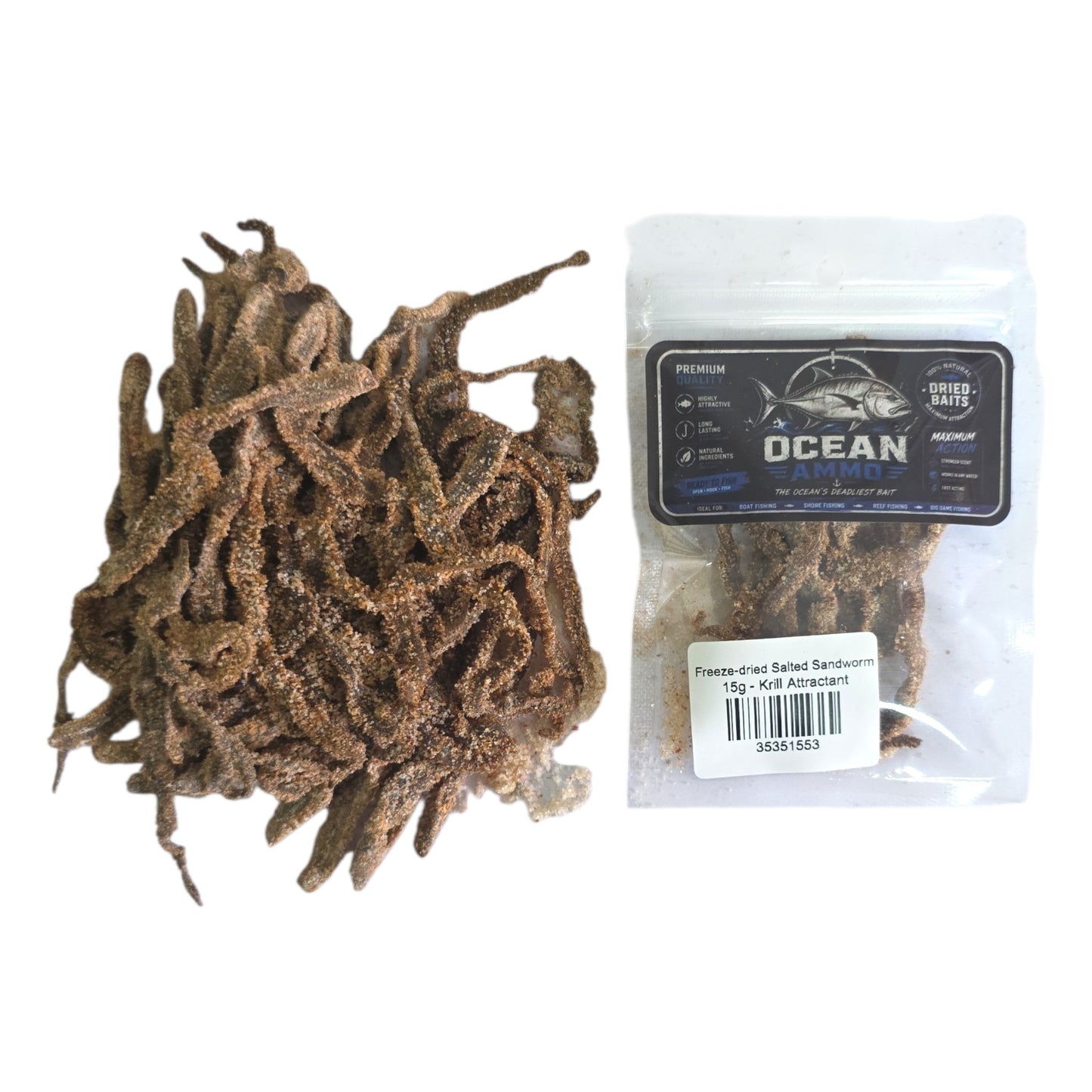 Freeze-dried Salted Sandworm