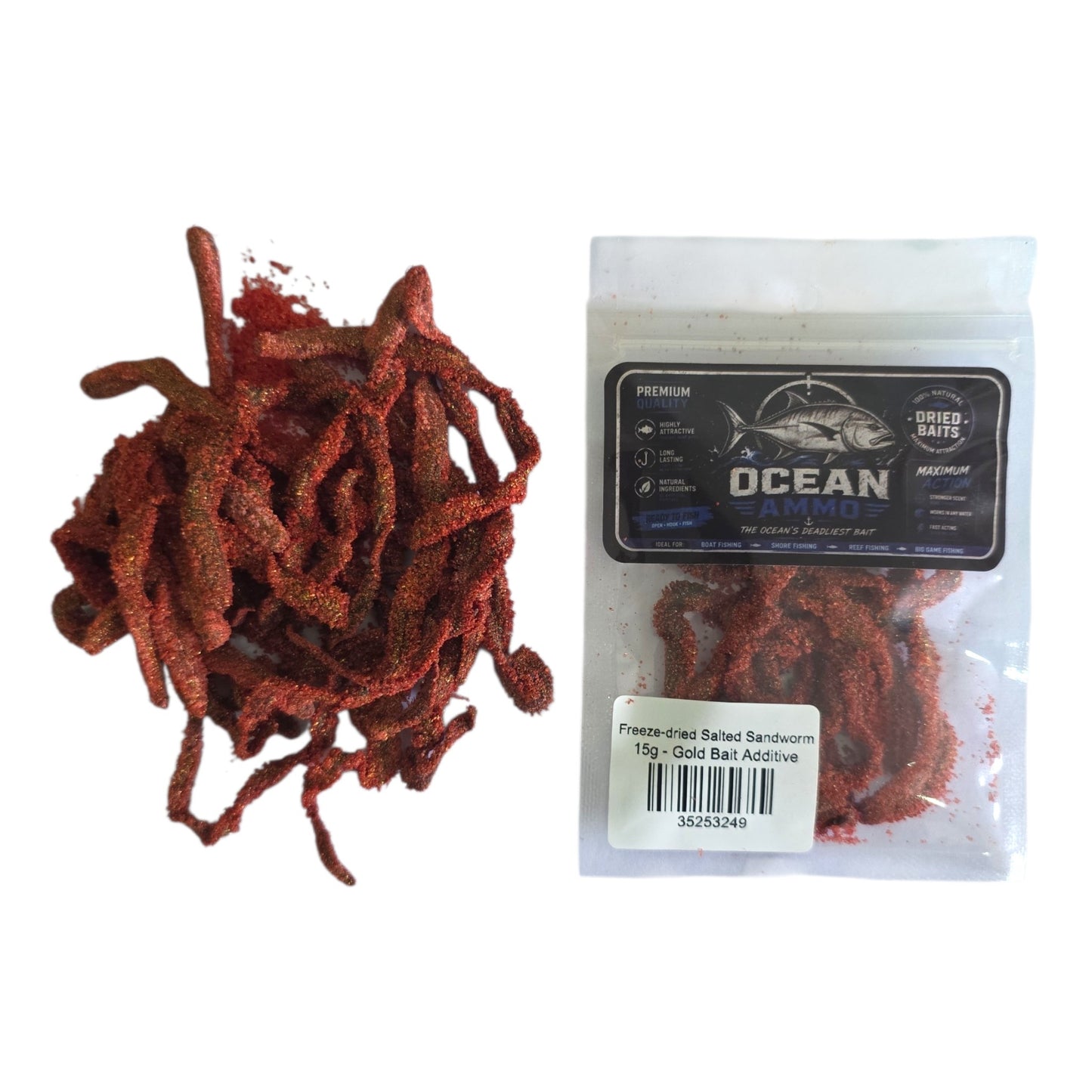 Freeze-dried Salted Sandworm