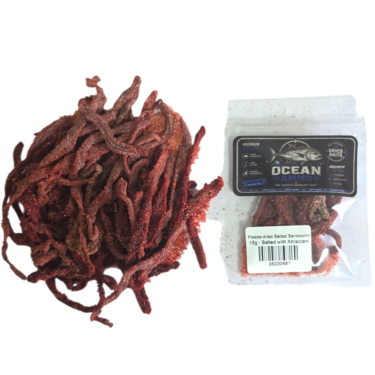 Freeze-dried Salted Sandworm