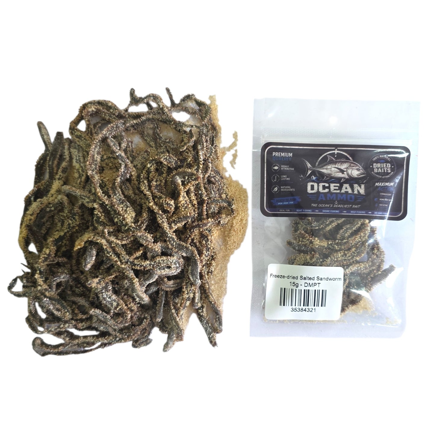 Freeze-dried Salted Sandworm