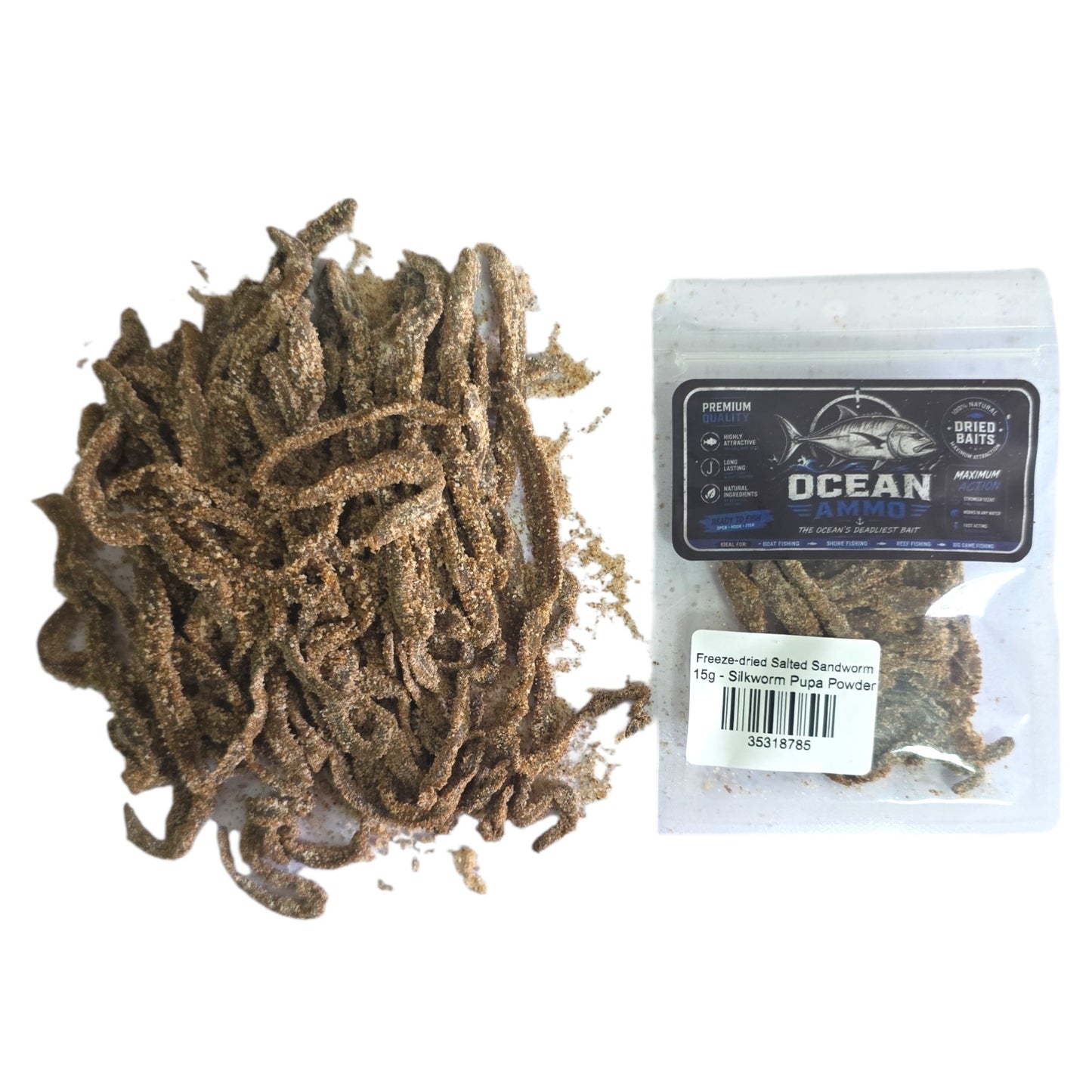Freeze-dried Salted Sandworm