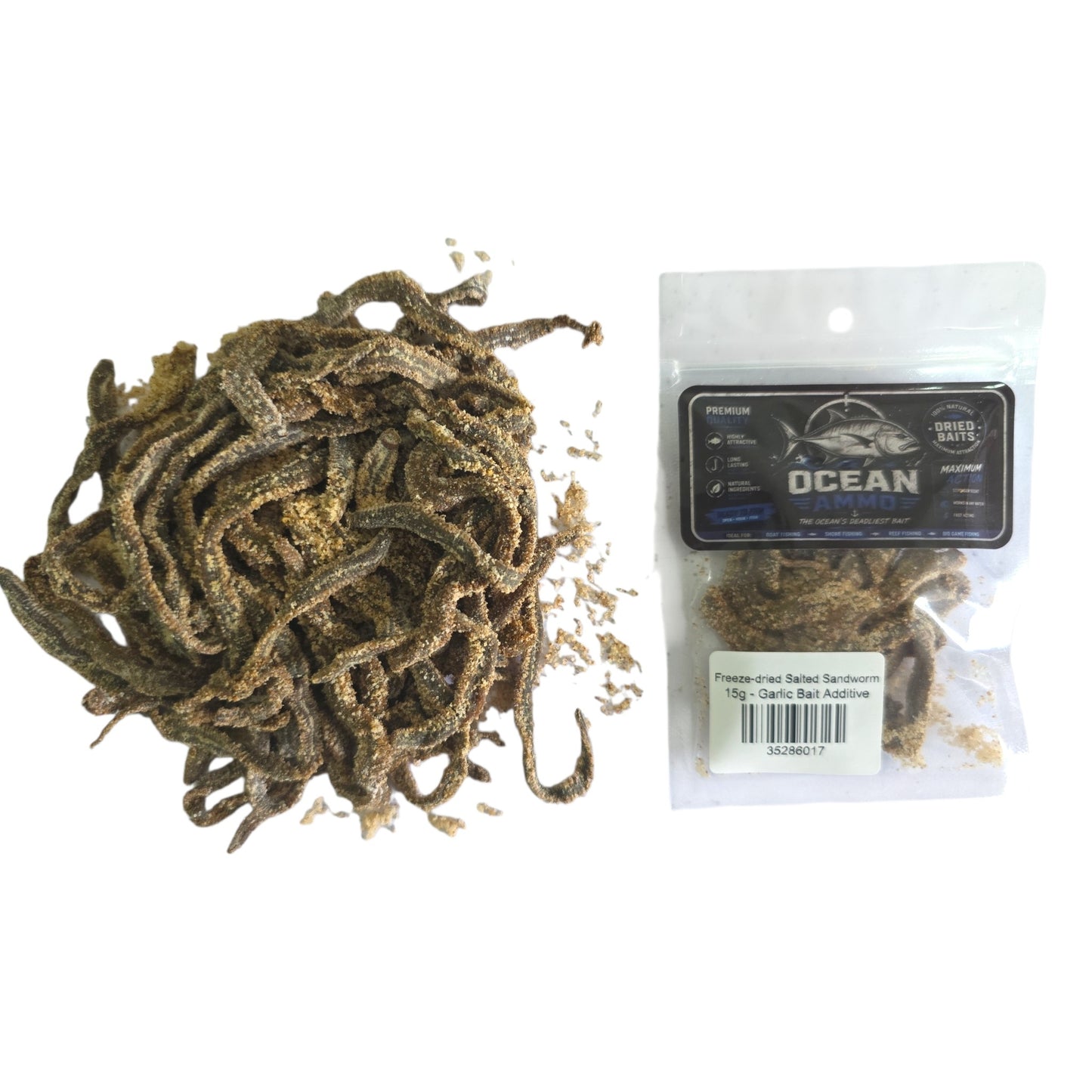 Freeze-dried Salted Sandworm