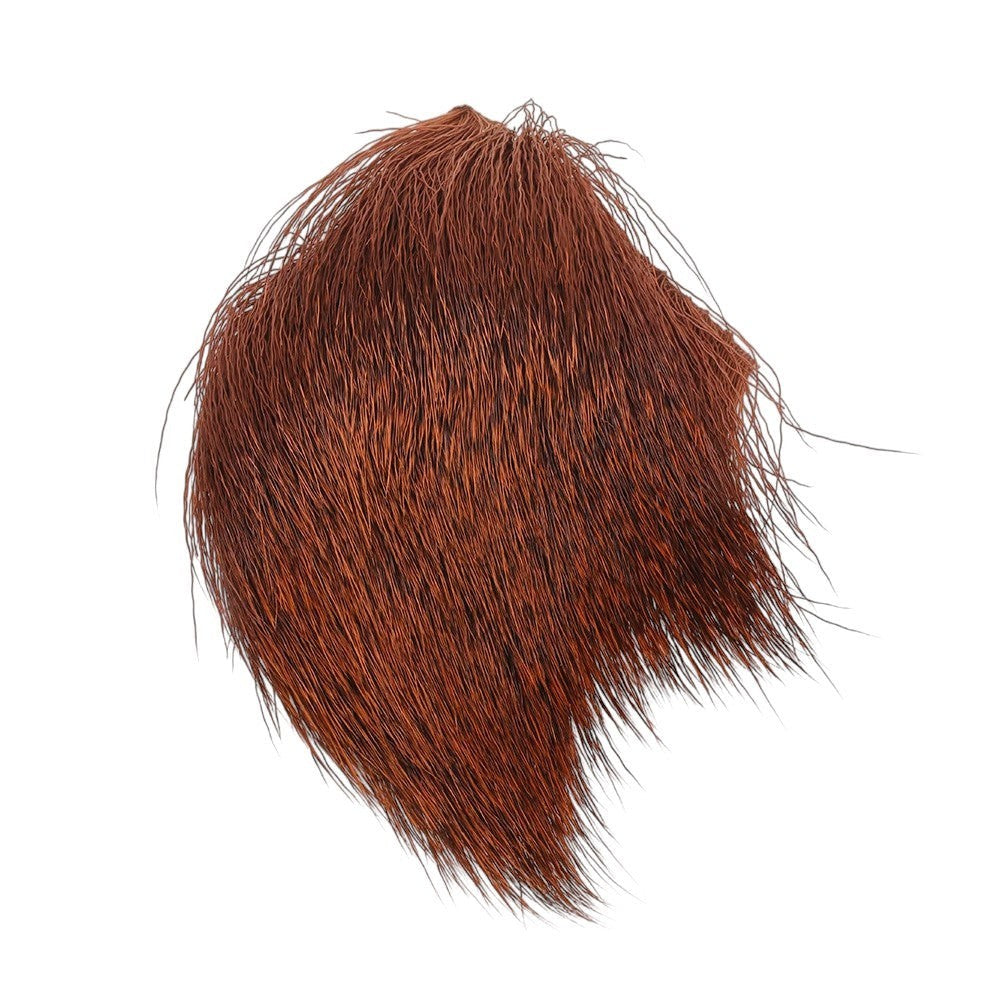 WBQ Tackle supplies brown deer fur fly tying material for nymphs, streamers, and dry flies.
