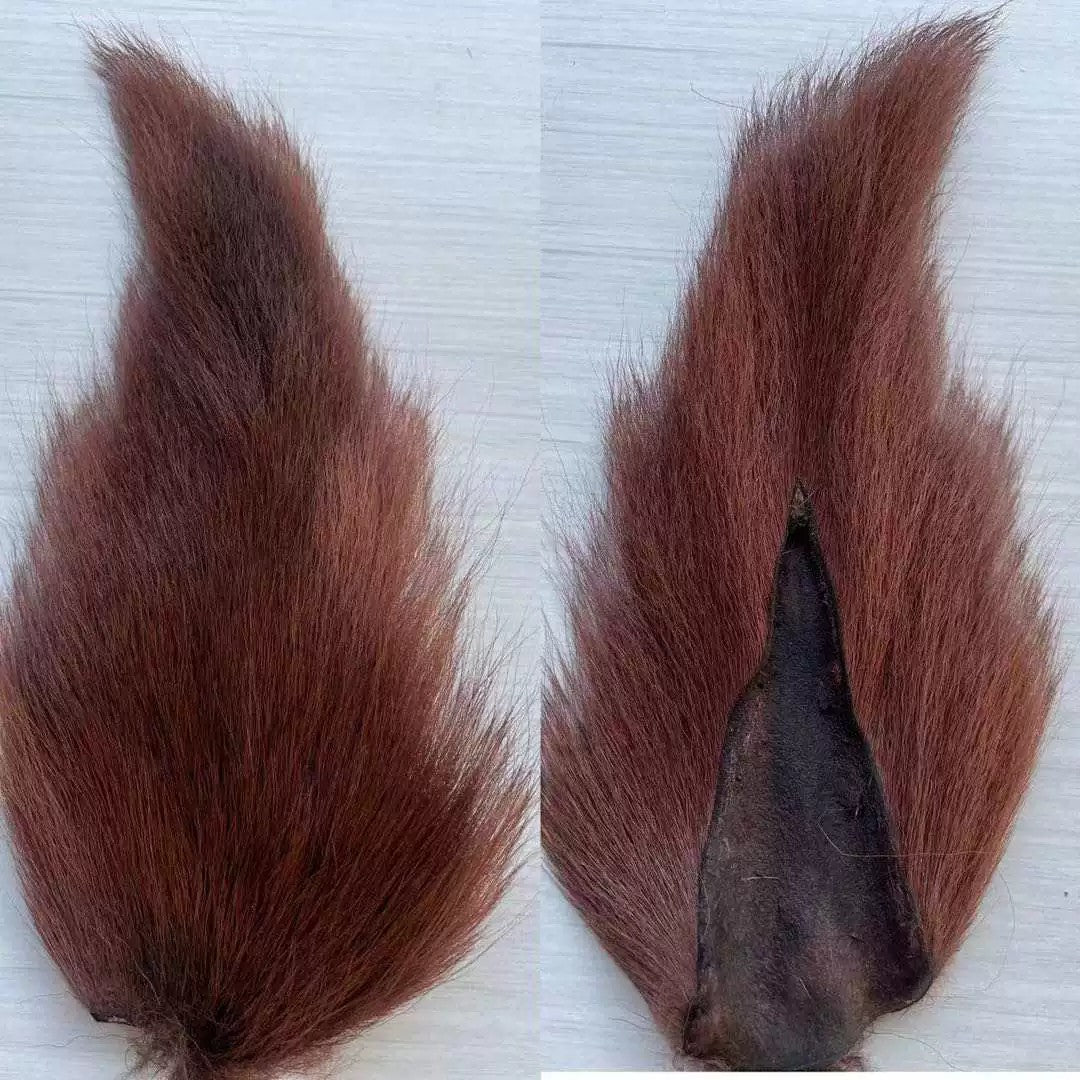 WBQ Tackle supplies Superse Bucktail Fur, natural brown, for fly tying and fishing lures.