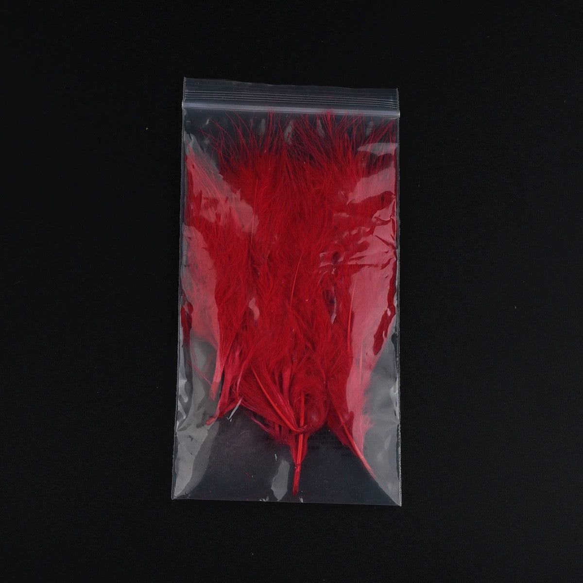 WBQ Tackle supplies red marabou feathers for fly tying