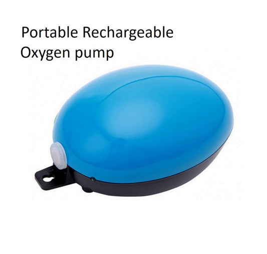 Portable Rechargeable Air pump - Round plastic