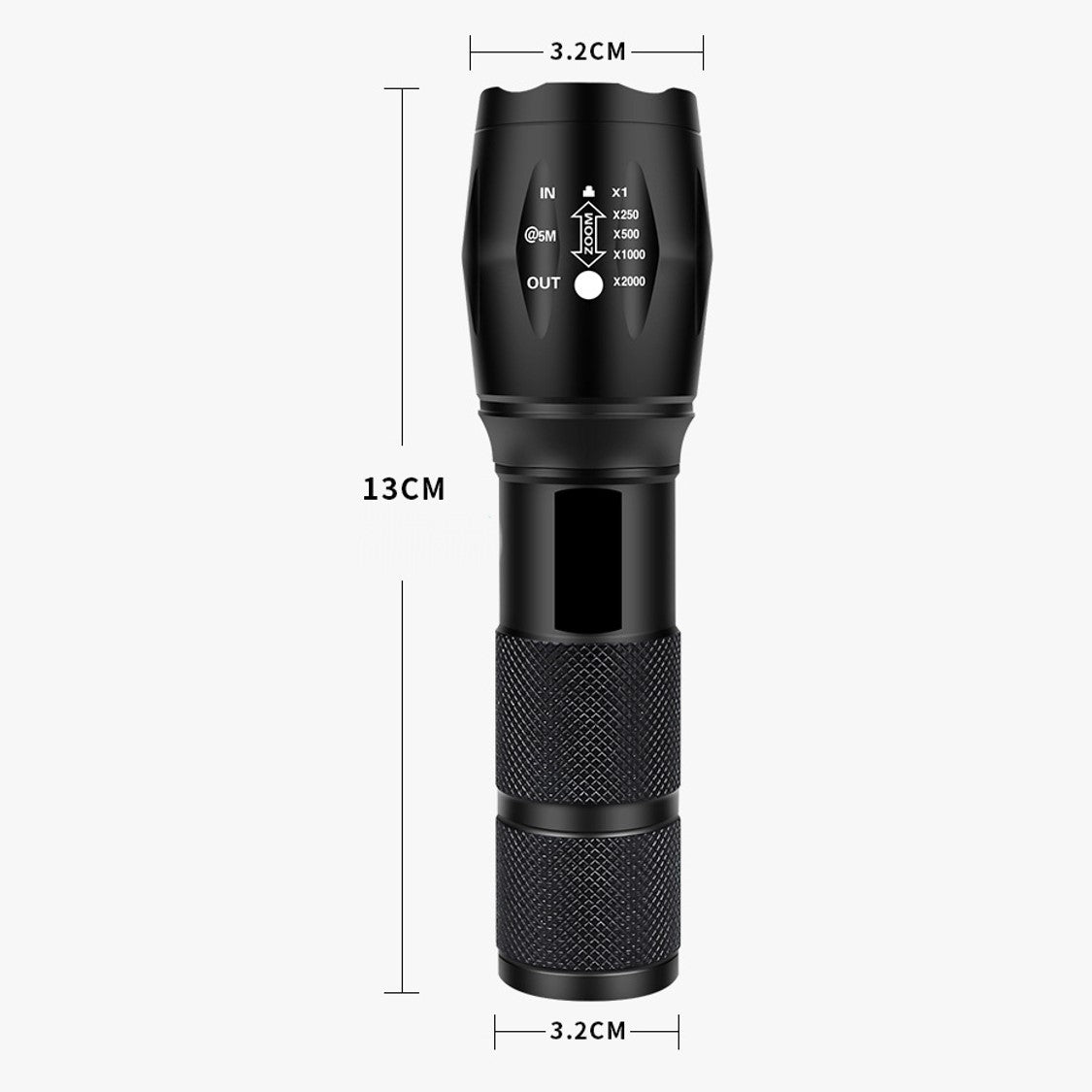 Zoomable T6 LED Torch light