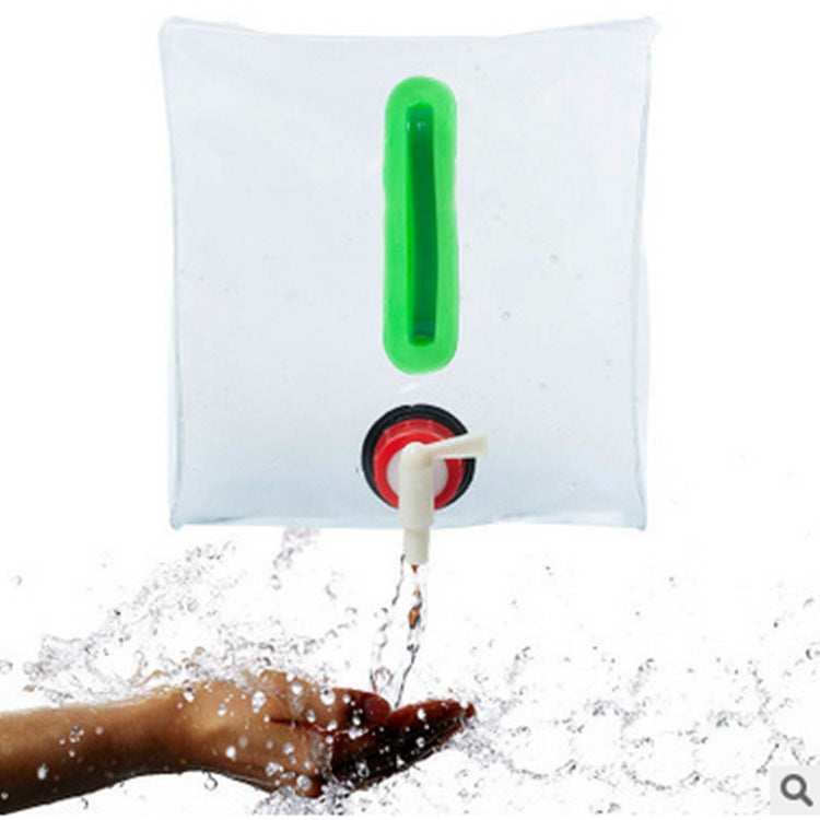 Foldable PVC water bag with tap