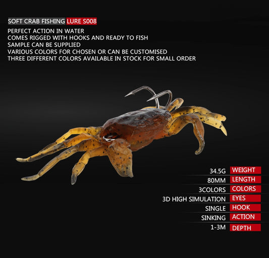 Soft Crab fishing lure