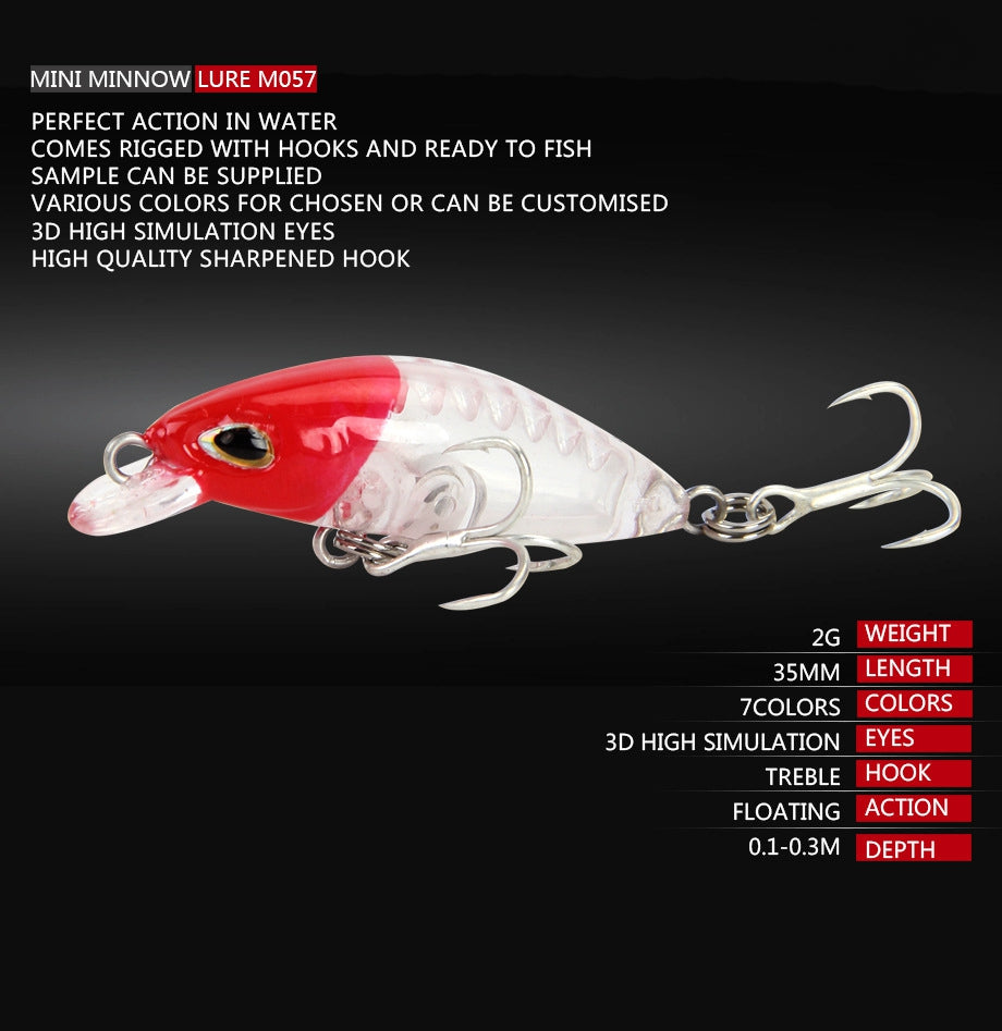 Mini Minnow fishing lure M057