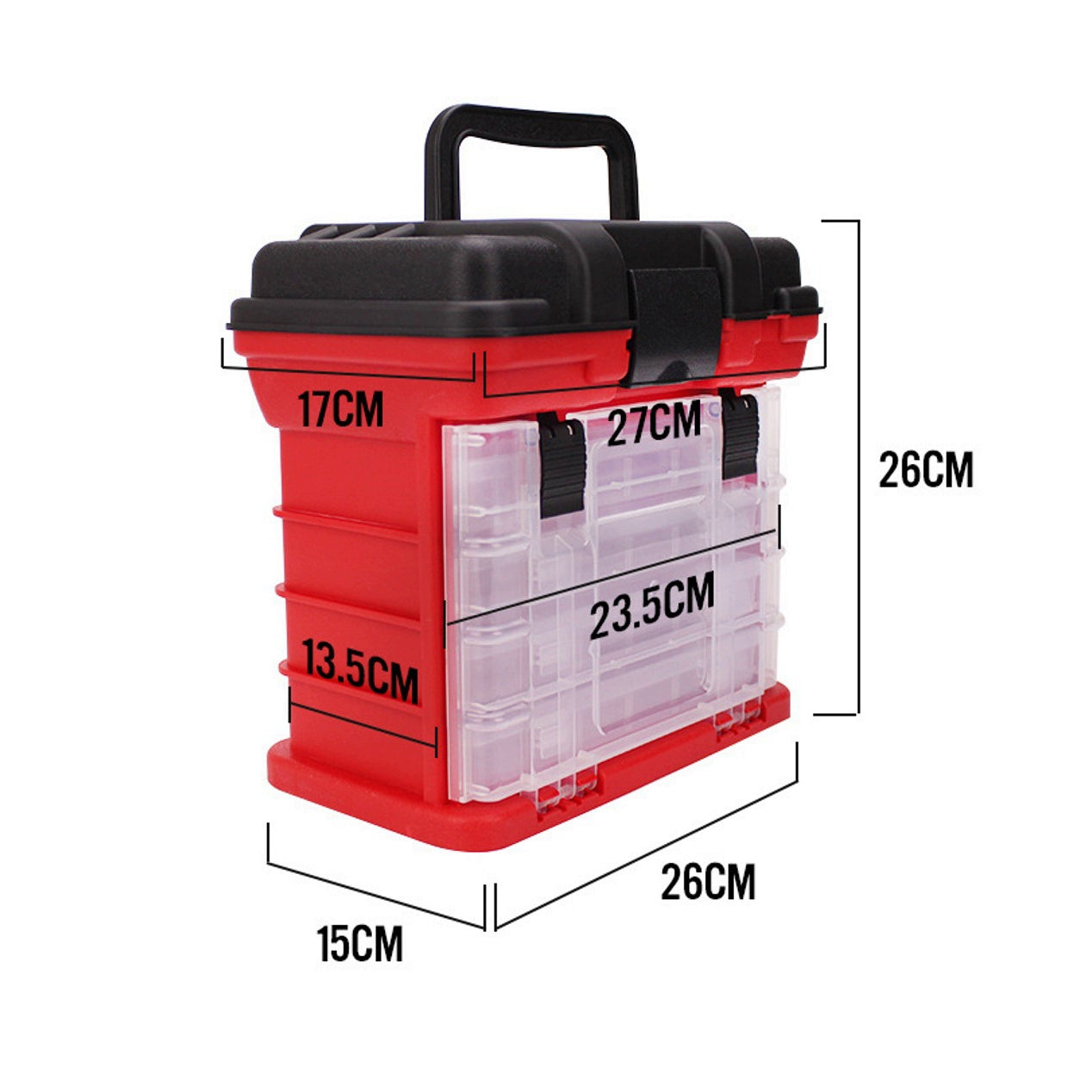 Tackle box with compartment box TB08