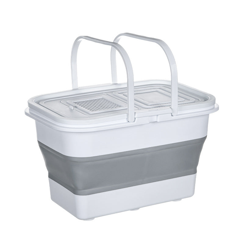 13L Rectangle Collapsible Bucket with Cover SLB05