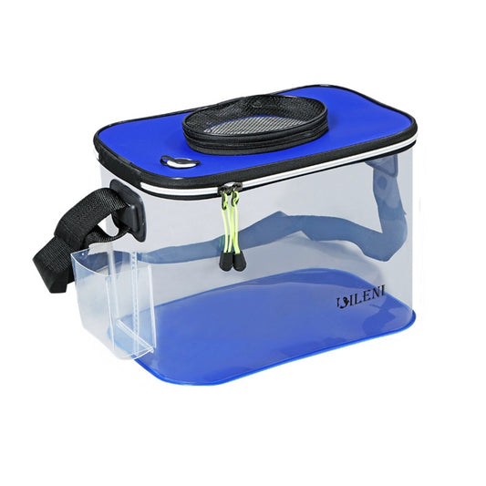 Transparent Collapsible bait bucket with pocket SLB03