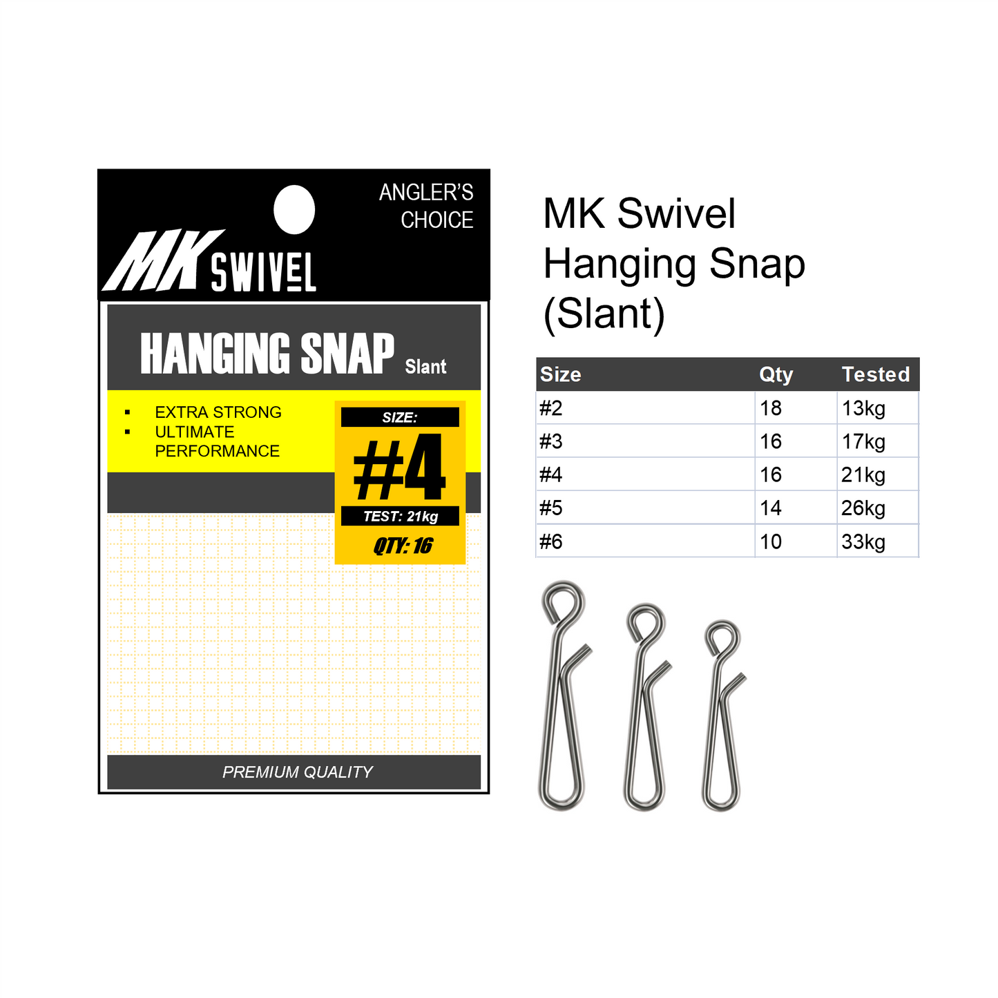 MK Swivel Hanging Snap (Slant) MK037