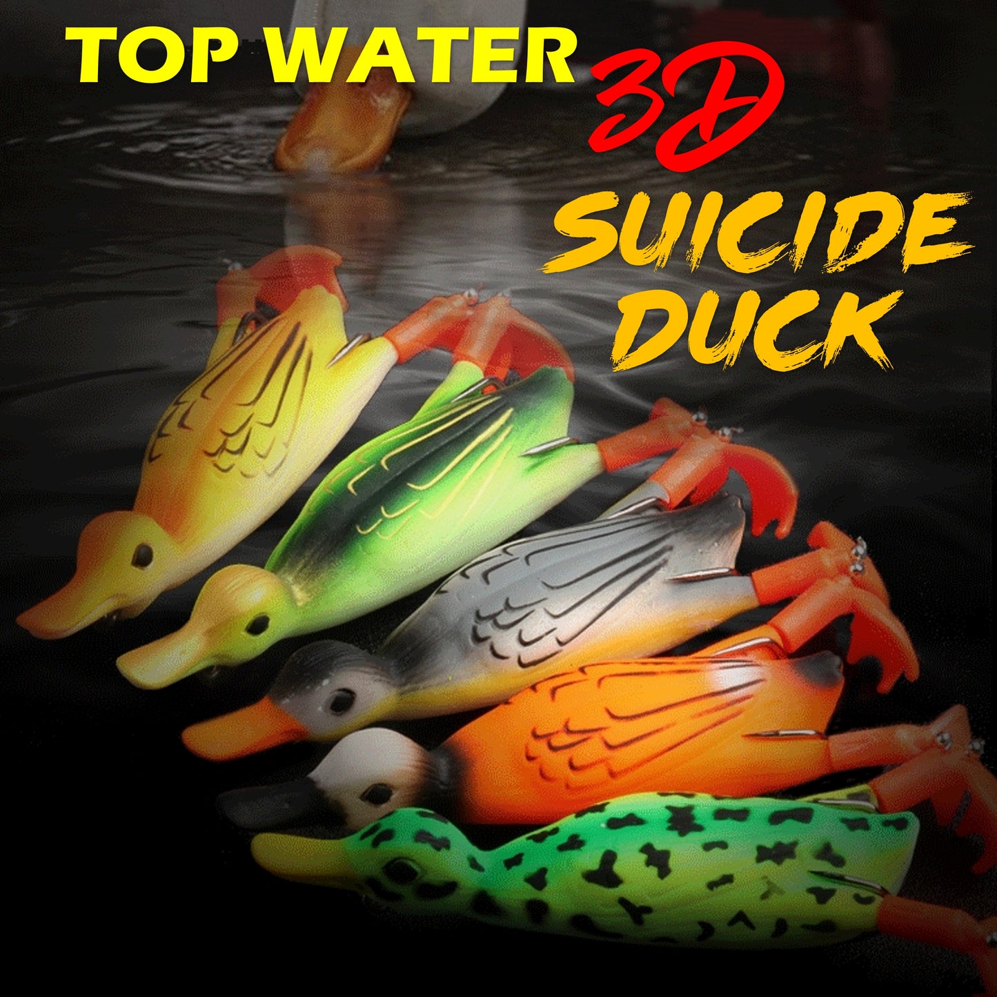 Top Water 3D Suicide Duck