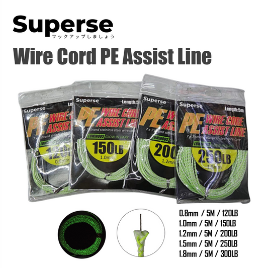 Superse Wire Cord PE Assist Line EN012