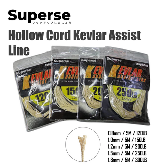 Superse Hollow Cord Kevlar Assist Line EN013