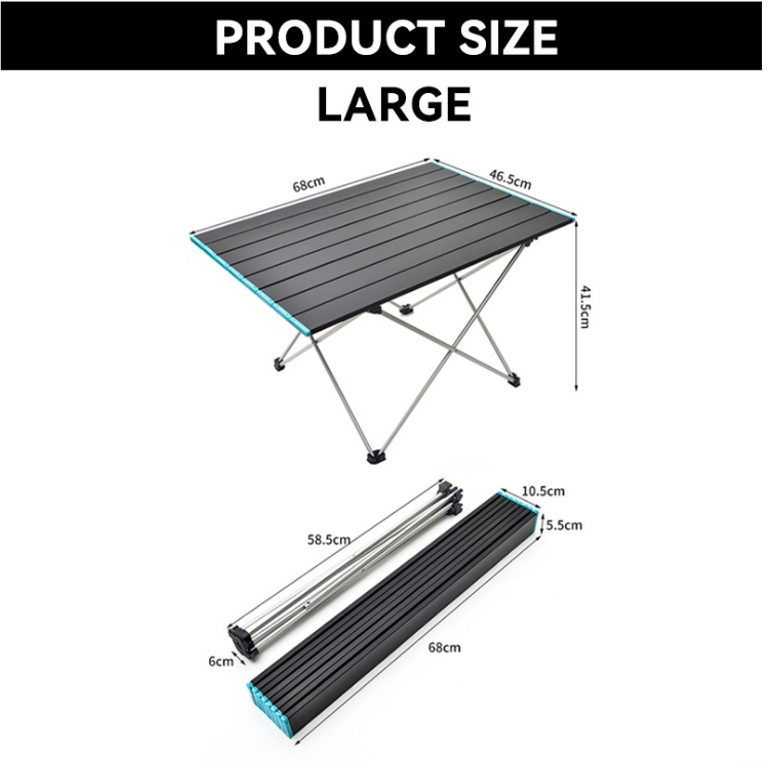 Aluminum alloy folding table