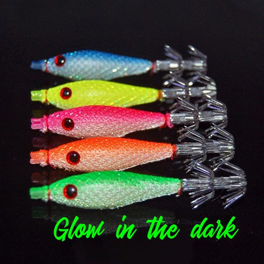 Floating rubber squid jig