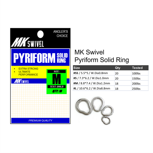 MK Swivel Pyriform Solid Ring MK016