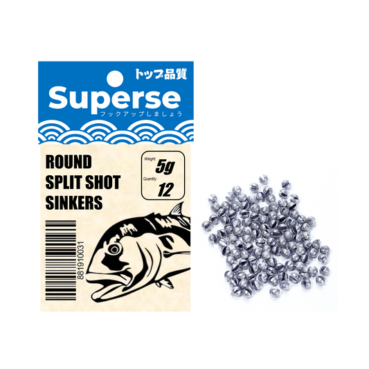 Superse Round split shot sinker SK01